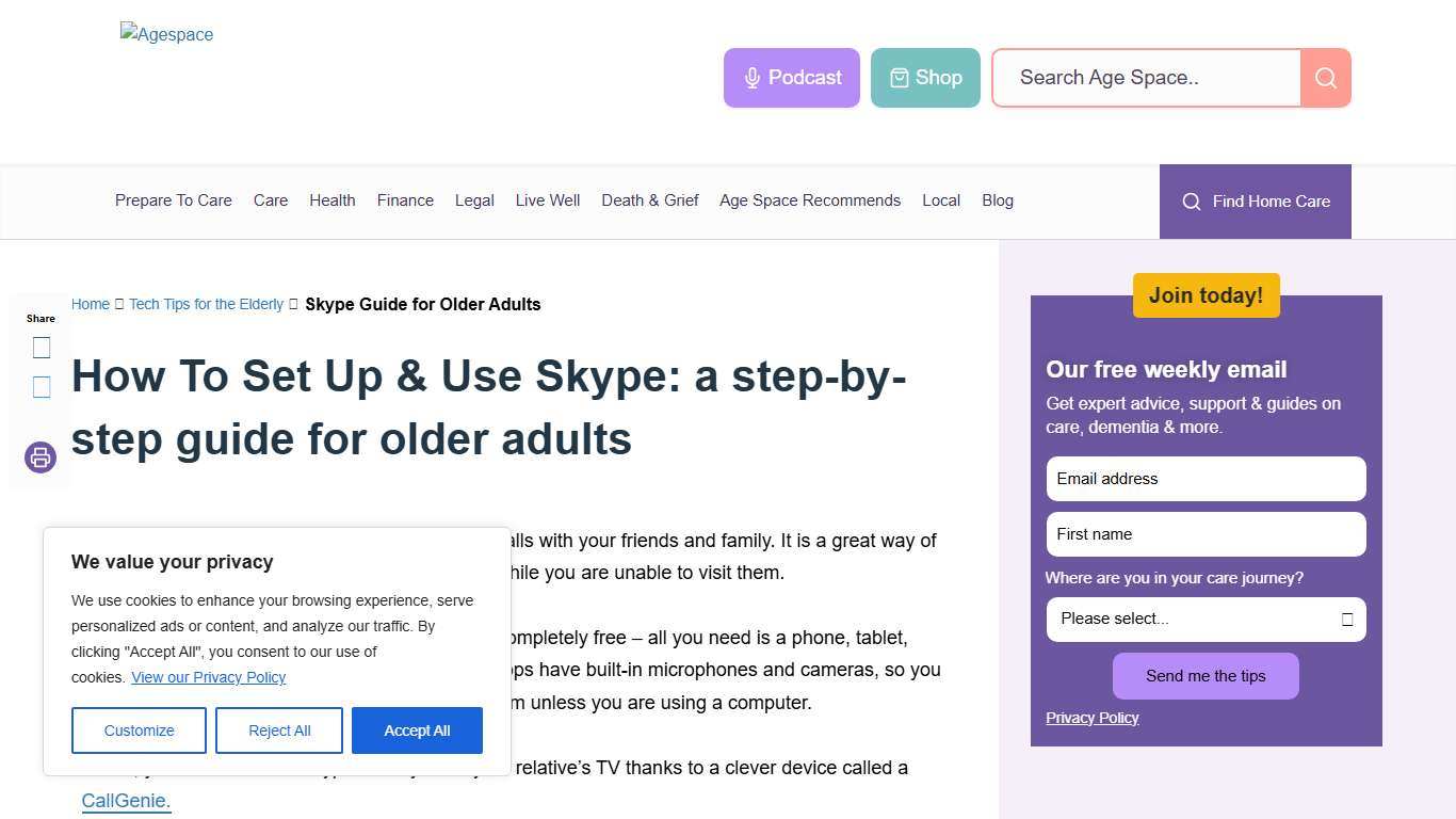 How To Set Up & Use Skype: A Beginner's Guide for Older Adults