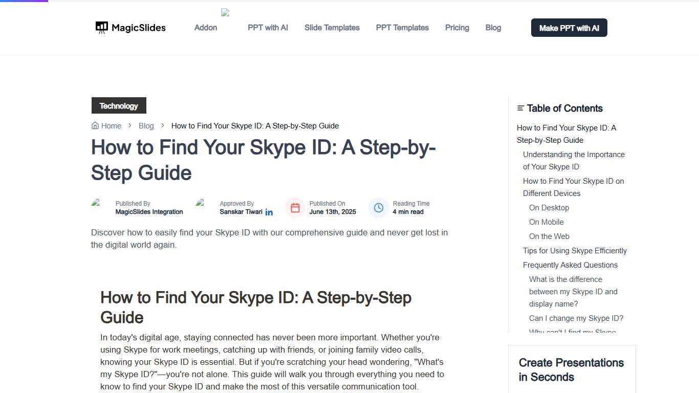 How to Find Your Skype ID: A Step-by-Step Guide
